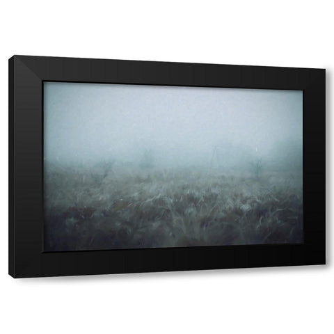 Blue Mist Black Modern Wood Framed Art Print by Curinga, Kim