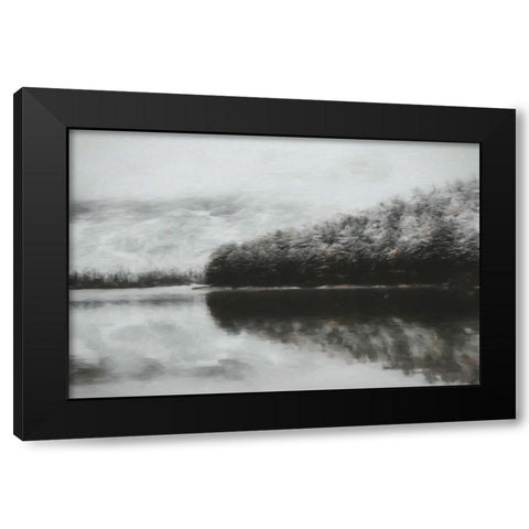 Forest Fog Black Modern Wood Framed Art Print by Curinga, Kim