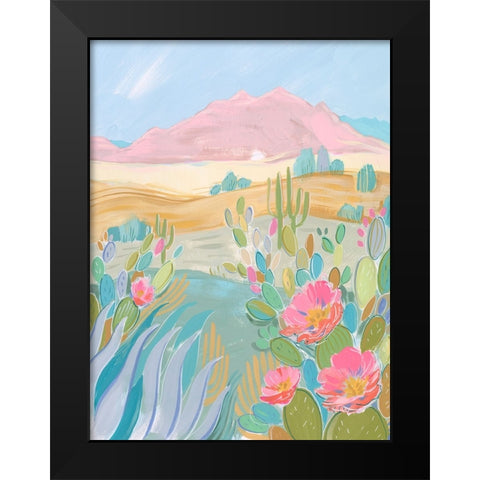 Pastel Desert II Black Modern Wood Framed Art Print by Marr, Laura