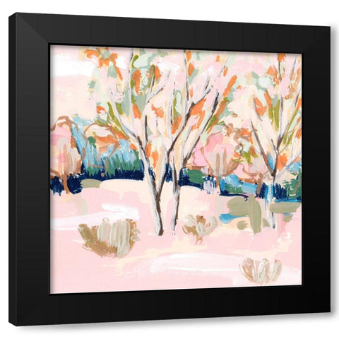 Cherry Spring II Black Modern Wood Framed Art Print by Wang, Melissa