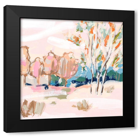 Cherry Spring IV Black Modern Wood Framed Art Print by Wang, Melissa