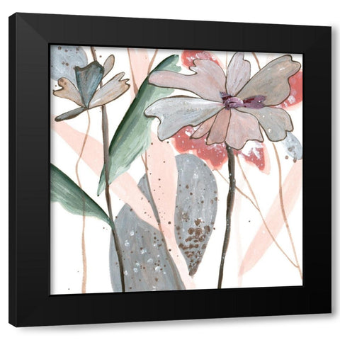 By the River I Black Modern Wood Framed Art Print by Wang, Melissa