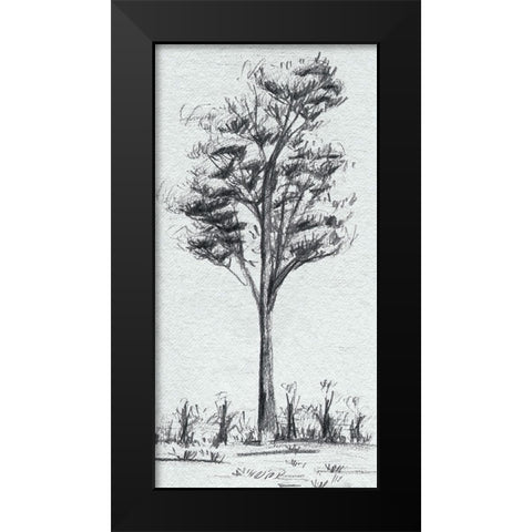Tree in the Woods III Black Modern Wood Framed Art Print by Wang, Melissa