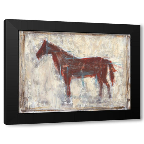 Iron Equine I Black Modern Wood Framed Art Print by Harper, Ethan
