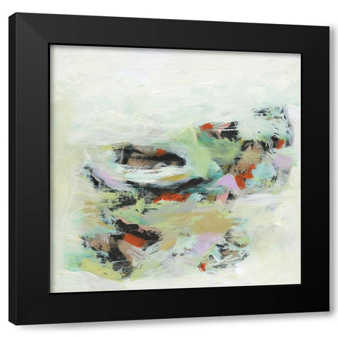 Floating on Air III Black Modern Wood Framed Art Print with Double Matting by Fuchs, Jodi