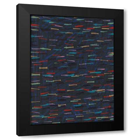 Forward II Black Modern Wood Framed Art Print with Double Matting by Fuchs, Jodi