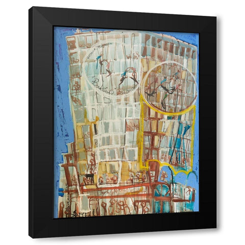 Bandaloo I Black Modern Wood Framed Art Print by Ferrell, Erin McGee