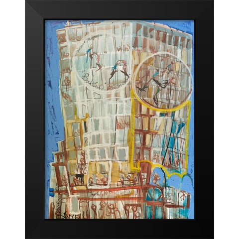 Bandaloo I Black Modern Wood Framed Art Print by Ferrell, Erin McGee