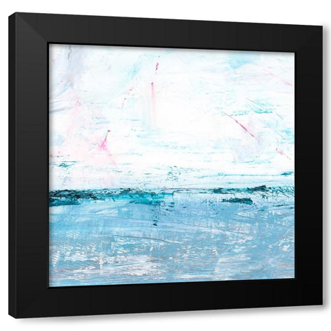 Shimmering Sea Horizon I Black Modern Wood Framed Art Print with Double Matting by Harper, Ethan