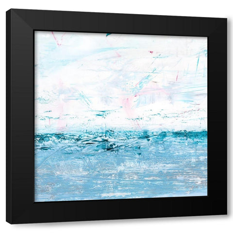 Shimmering Sea Horizon II Black Modern Wood Framed Art Print by Harper, Ethan