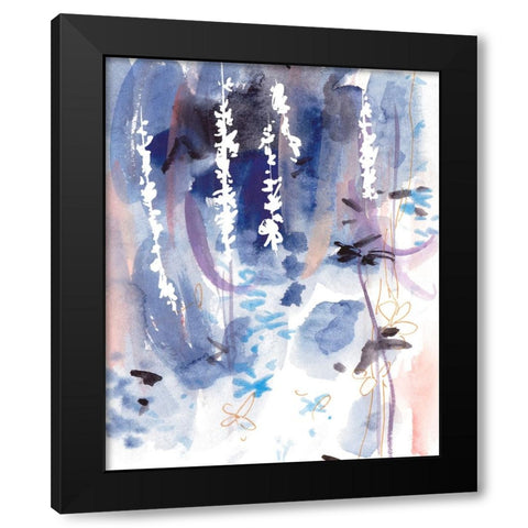 Late Night Breeze II Black Modern Wood Framed Art Print with Double Matting by Wang, Melissa