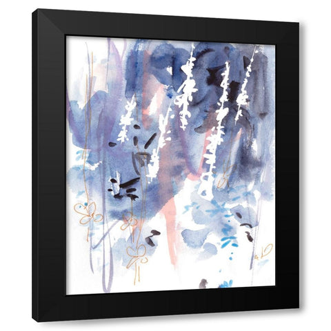 Late Night Breeze III Black Modern Wood Framed Art Print with Double Matting by Wang, Melissa