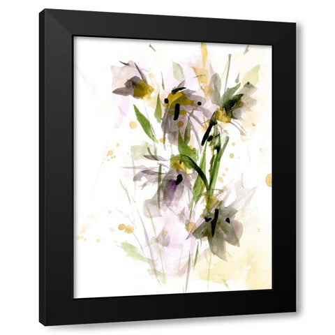 After Rain IV Black Modern Wood Framed Art Print with Double Matting by Wang, Melissa