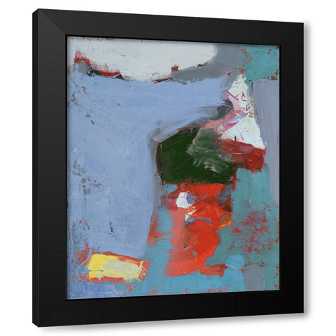 Colorful Expressionism I Black Modern Wood Framed Art Print by Ferrell, Erin McGee