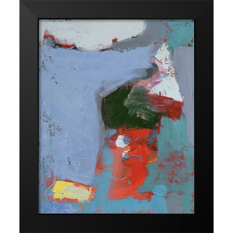 Colorful Expressionism I Black Modern Wood Framed Art Print by Ferrell, Erin McGee