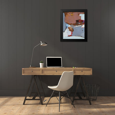 Colorful Expressionism II Black Modern Wood Framed Art Print by Ferrell, Erin McGee