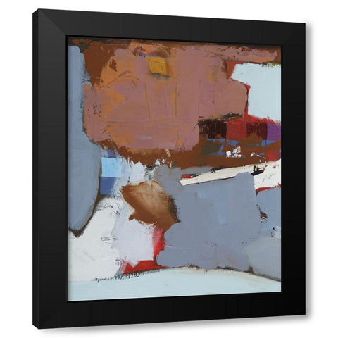 Colorful Expressionism II Black Modern Wood Framed Art Print with Double Matting by Ferrell, Erin McGee
