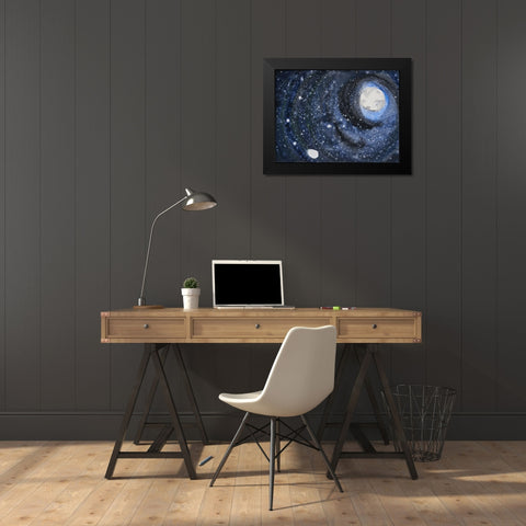 Starry Night Sky III Black Modern Wood Framed Art Print by Ferrell, Erin McGee