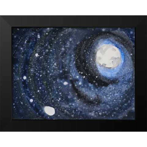 Starry Night Sky III Black Modern Wood Framed Art Print by Ferrell, Erin McGee