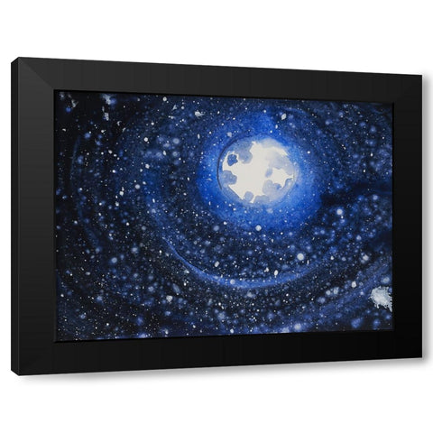Starry Night Sky IV Black Modern Wood Framed Art Print with Double Matting by Ferrell, Erin McGee