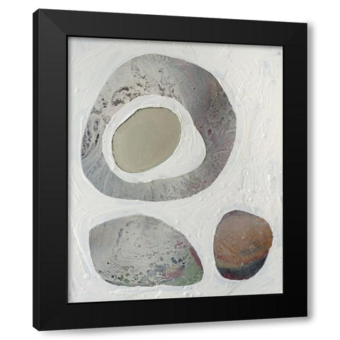 Orbs I Black Modern Wood Framed Art Print by Ferrell, Erin McGee