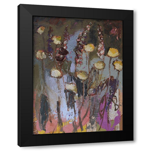 Idiosyncratic Floral  I Black Modern Wood Framed Art Print with Double Matting by Ferrell, Erin McGee