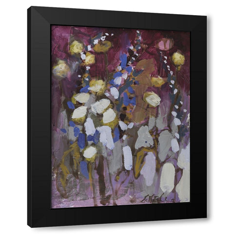 Idiosyncratic Floral  II Black Modern Wood Framed Art Print with Double Matting by Ferrell, Erin McGee