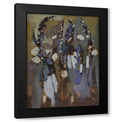Idiosyncratic Floral  III Black Modern Wood Framed Art Print by Ferrell, Erin McGee