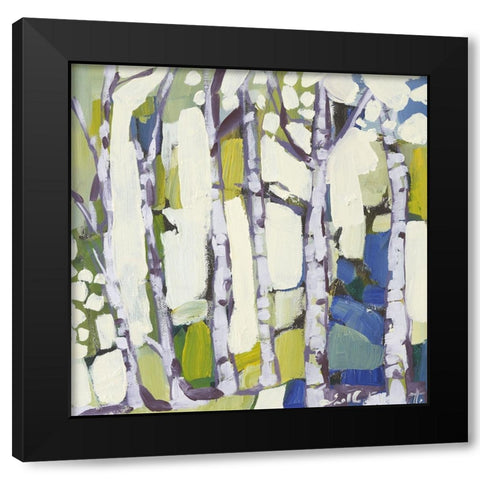 Birch in Summer I Black Modern Wood Framed Art Print by Ferrell, Erin McGee
