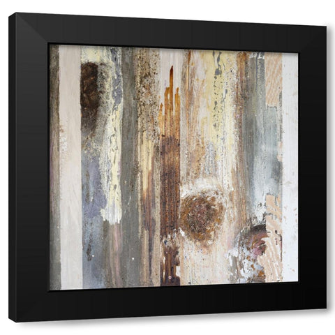 Textured Grain V Black Modern Wood Framed Art Print by Ferrell, Erin McGee