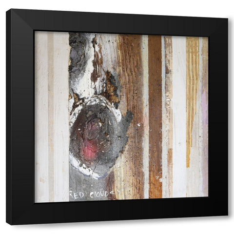 Textured Grain VI Black Modern Wood Framed Art Print with Double Matting by Ferrell, Erin McGee