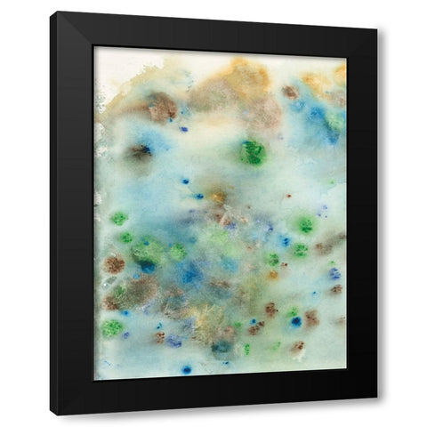 Hawaiian Rain I Black Modern Wood Framed Art Print with Double Matting by Fuchs, Jodi