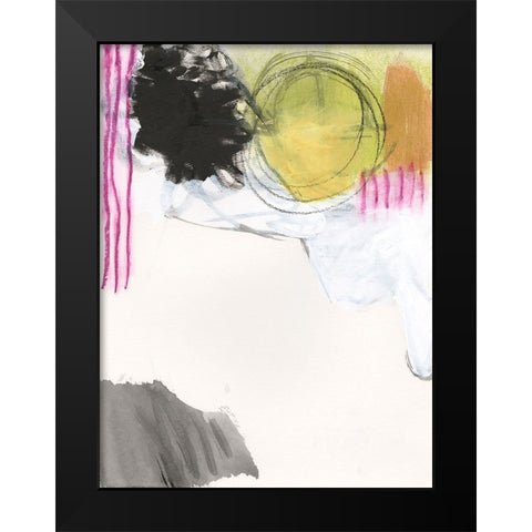 Lulu Abstract II Black Modern Wood Framed Art Print by Fuchs, Jodi