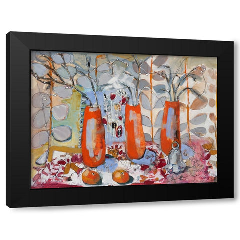 A Fruitful Day Black Modern Wood Framed Art Print with Double Matting by Ferrell, Erin McGee