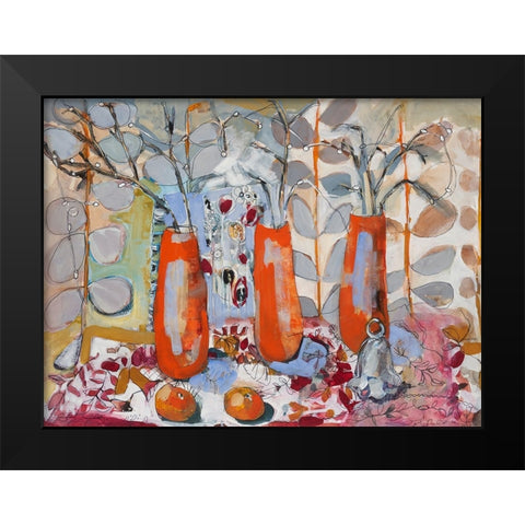 A Fruitful Day Black Modern Wood Framed Art Print by Ferrell, Erin McGee