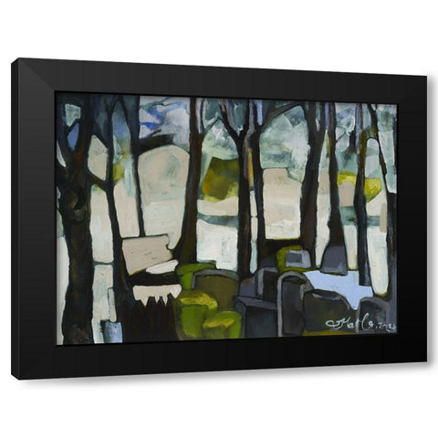 A Quiet Place Black Modern Wood Framed Art Print by Ferrell, Erin McGee