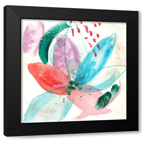 Frosted Garden III Black Modern Wood Framed Art Print by Wang, Melissa