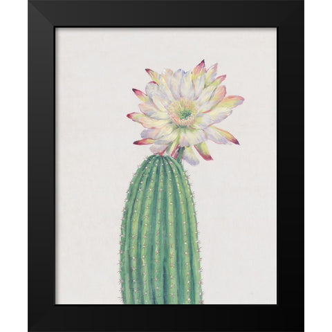 Cactus Blossom I Black Modern Wood Framed Art Print by OToole, Tim