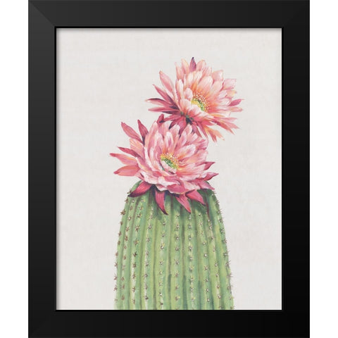 Cactus Blossom II Black Modern Wood Framed Art Print by OToole, Tim