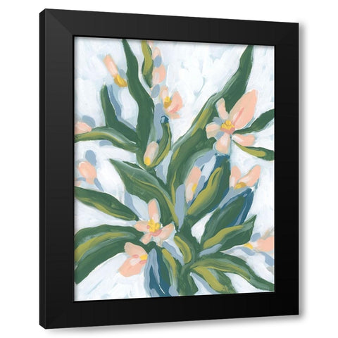 Desert Flower I Black Modern Wood Framed Art Print by Vess, June Erica