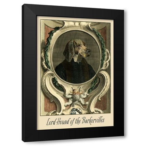 Royal Dog Portrait VI Black Modern Wood Framed Art Print by Longley, Alicia