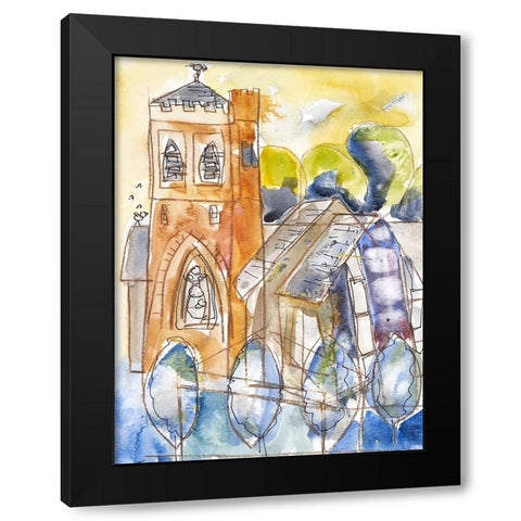 Episcopal Church of St. Mary II Black Modern Wood Framed Art Print by Ferrell, Erin McGee
