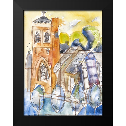 Episcopal Church of St. Mary II Black Modern Wood Framed Art Print by Ferrell, Erin McGee