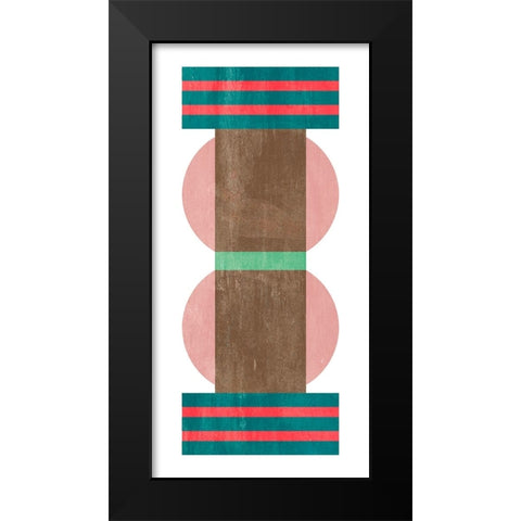 Sweet Blocks IV Black Modern Wood Framed Art Print by Wang, Melissa