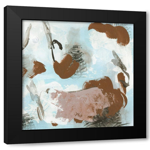 Free as Air III Black Modern Wood Framed Art Print with Double Matting by Wang, Melissa