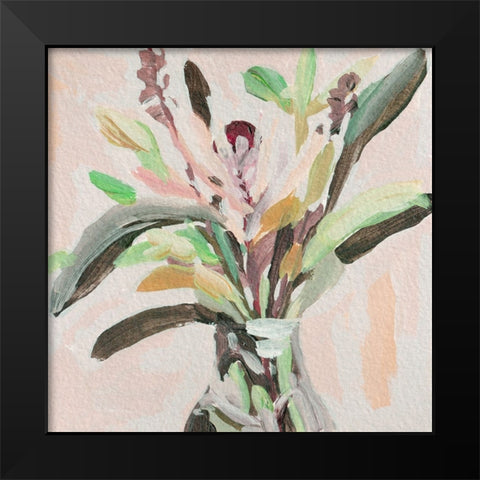 Glass Bouquet II Black Modern Wood Framed Art Print by Wang, Melissa