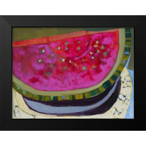 Watermelon I Black Modern Wood Framed Art Print by Ferrell, Erin McGee