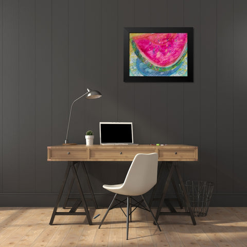 Watermelon III Black Modern Wood Framed Art Print by Ferrell, Erin McGee