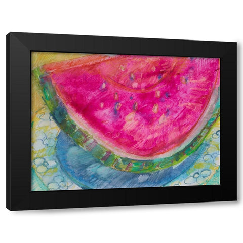 Watermelon III Black Modern Wood Framed Art Print by Ferrell, Erin McGee