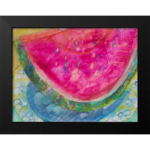 Watermelon III Black Modern Wood Framed Art Print by Ferrell, Erin McGee